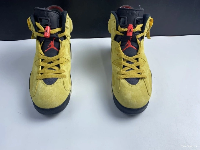 JORDAN YELLOW AIR TRAVIS SCOTT CN1084-300 X 6 0727